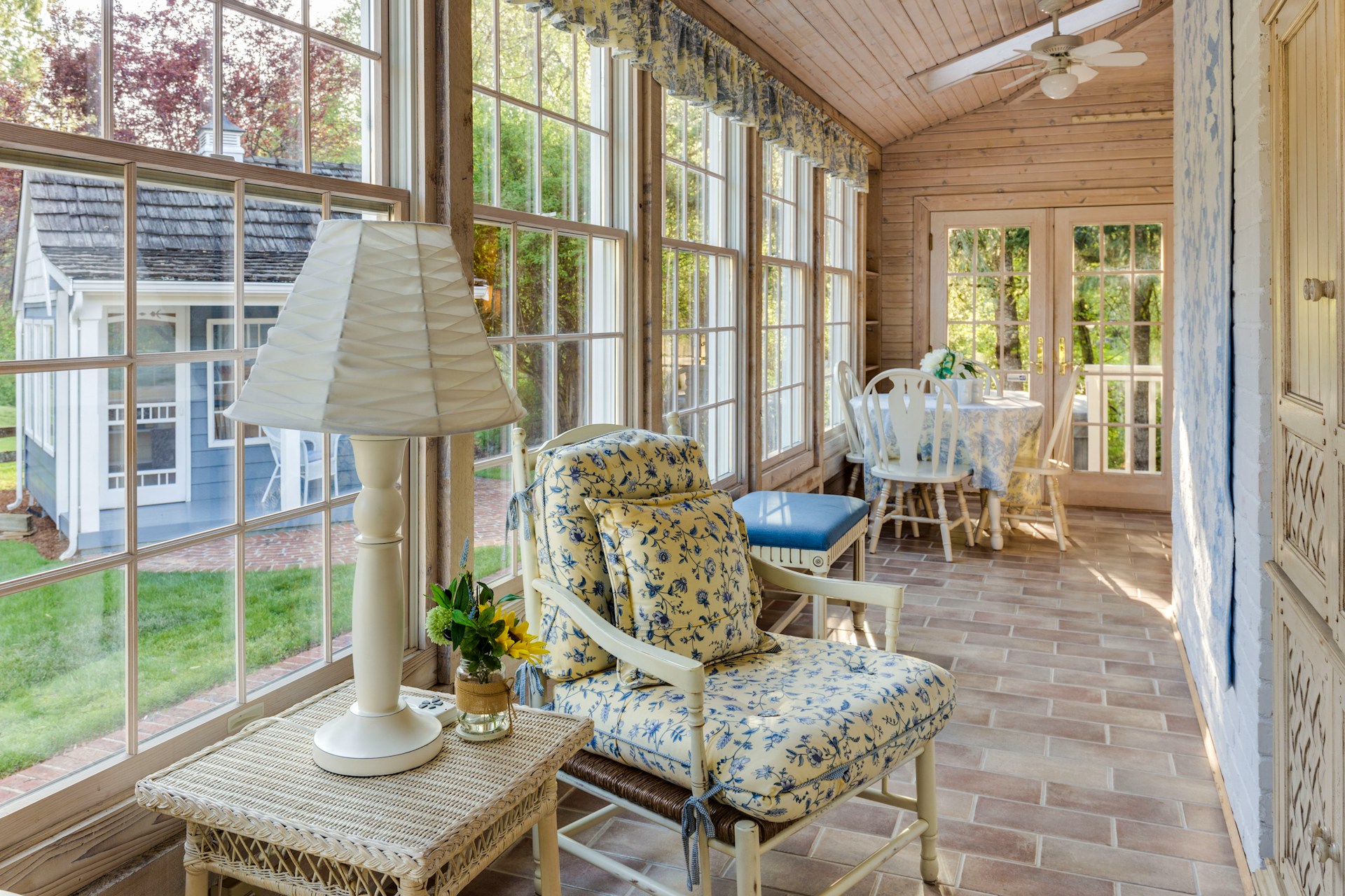 Interior of a conservatory