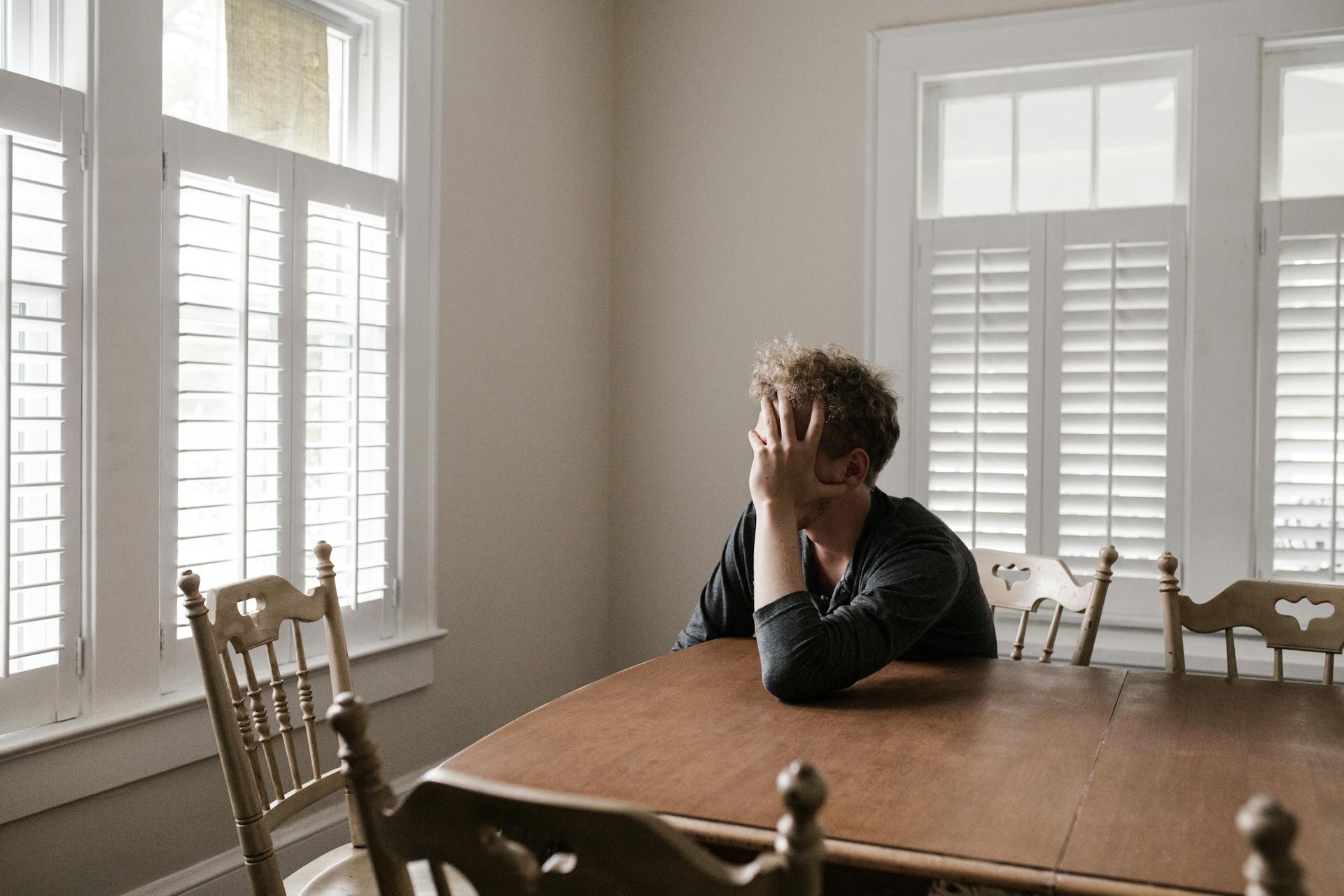 Man who is emotional about selling his house