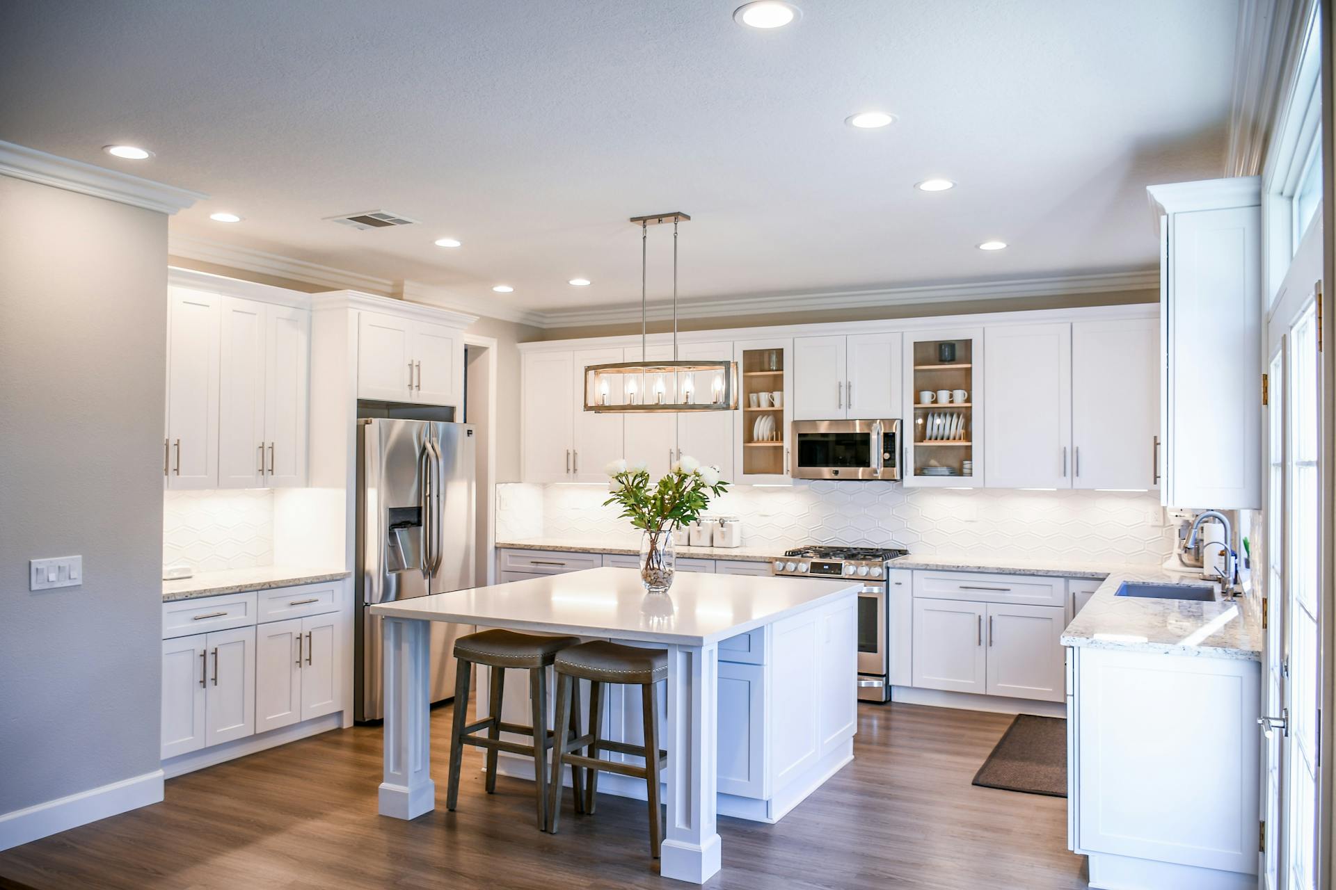 Kitchen in a house covered by a home warranty