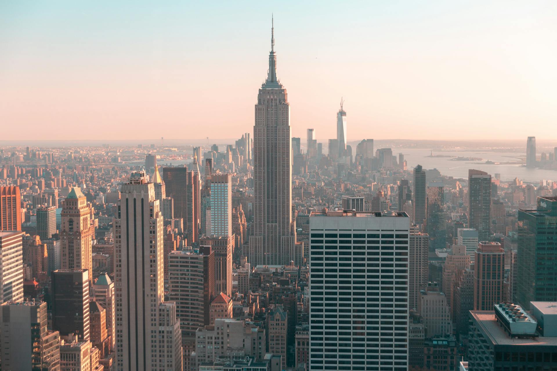 Aerial shot of New York City